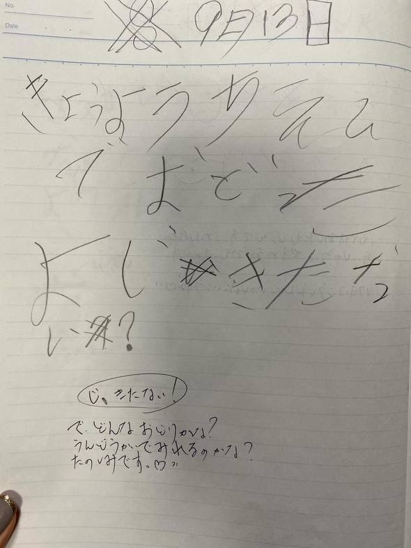 父娘の交換日記