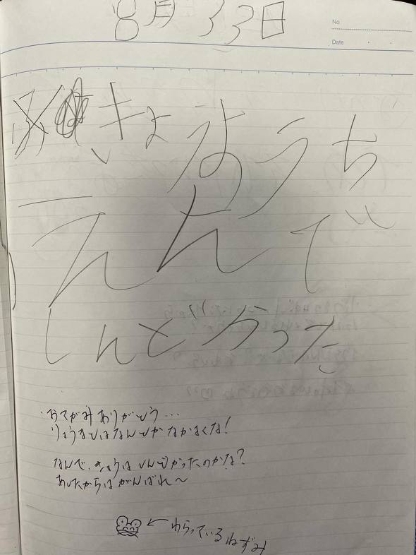 父娘の交換日記