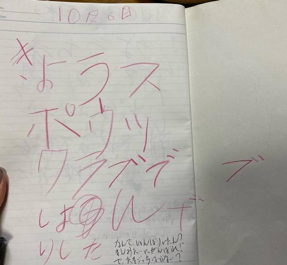 父娘の交換日記