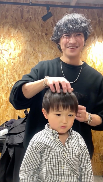 4歳息子のヘアカット