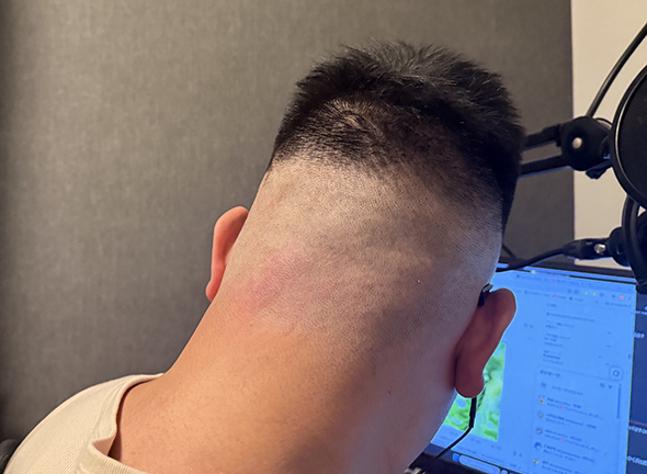 ヘアカット後の後頭部を見たら