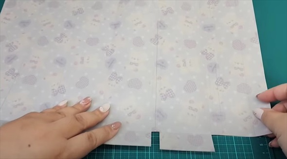 クリアファイルで作る細長蛇腹ファイル