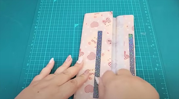 クリアファイルで作る細長蛇腹ファイル