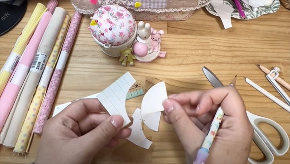 格安カット布を縫い合わせていくと