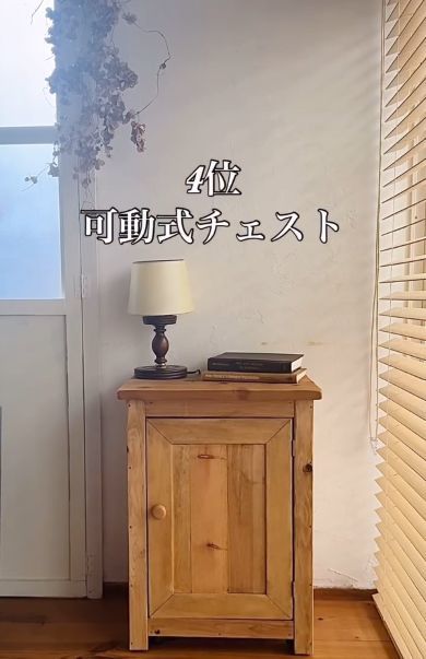 「カラボリメイク Best5 最後に番外編もあるよ」と書かれた画像。左は棚板2段の白いカラーボックス、右は扉付きにリメイクされた同型のカラーボックス。