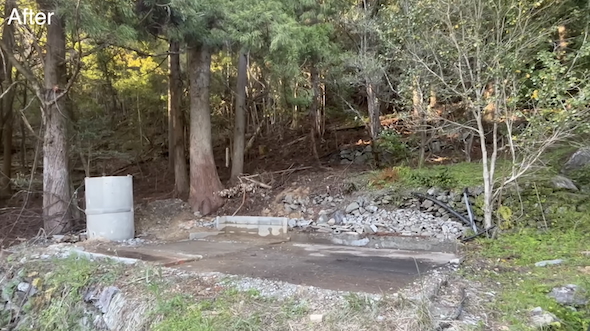 倒壊しそうな小屋の解体