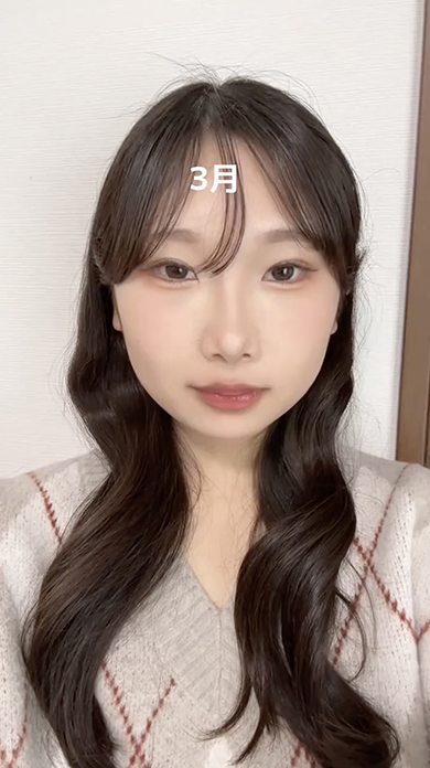 大学入学までに垢抜けを目指した女性