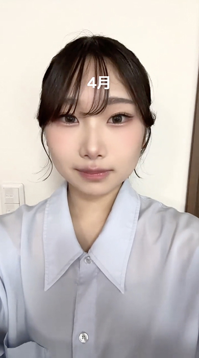 大学入学までに垢抜けを目指した女性