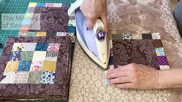 使い道のないハギレを縫い合わせて……