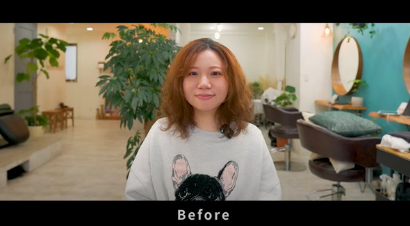 くせ毛カットで大変身