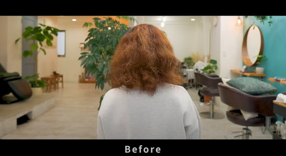 くせ毛カットで大変身