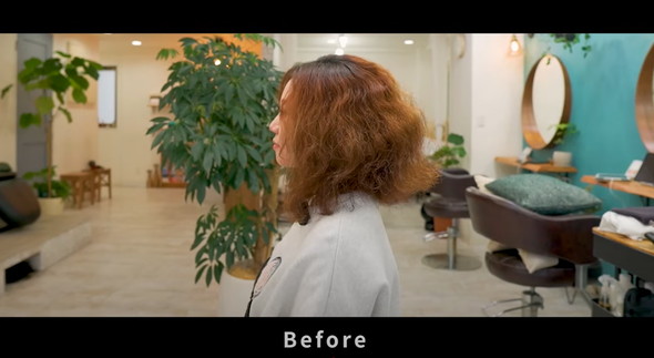 くせ毛カットで大変身