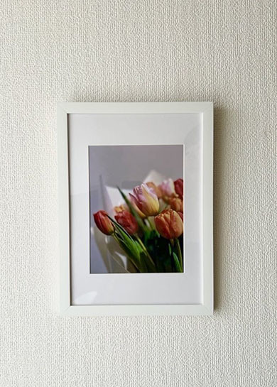 プロポーズ 額縁 花束