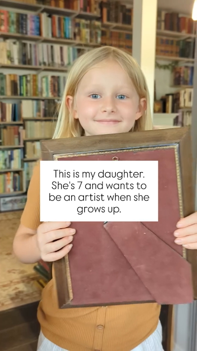 アーティストになりたい7歳の娘